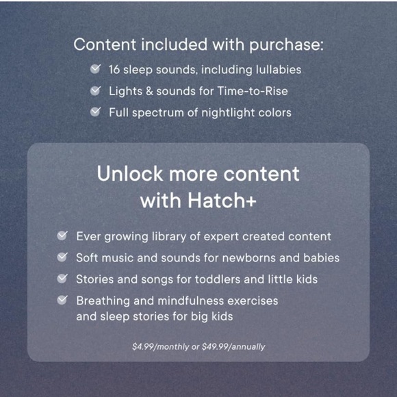 Hatch Rest Sound Machine Night Light Time To Rise Plus Audio Baby Monitor - Picture 6 of 12